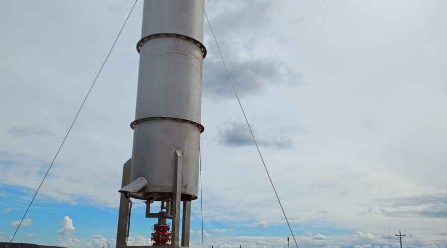 Encon biogas flare US. High H2S destruction rate