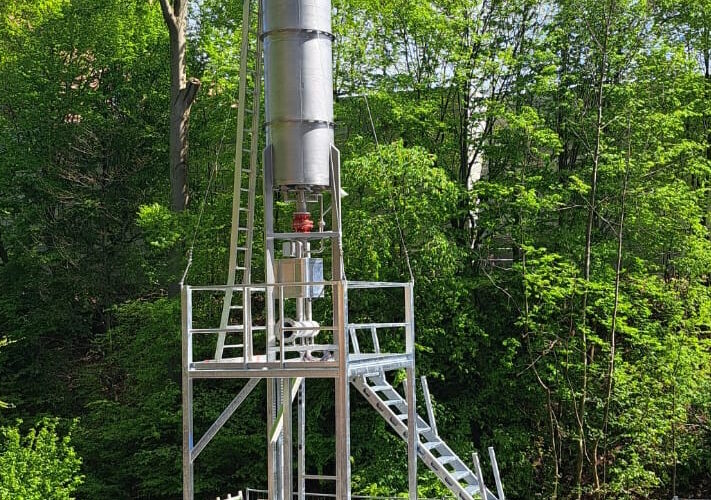 Biogas_flare_on platform_Encon